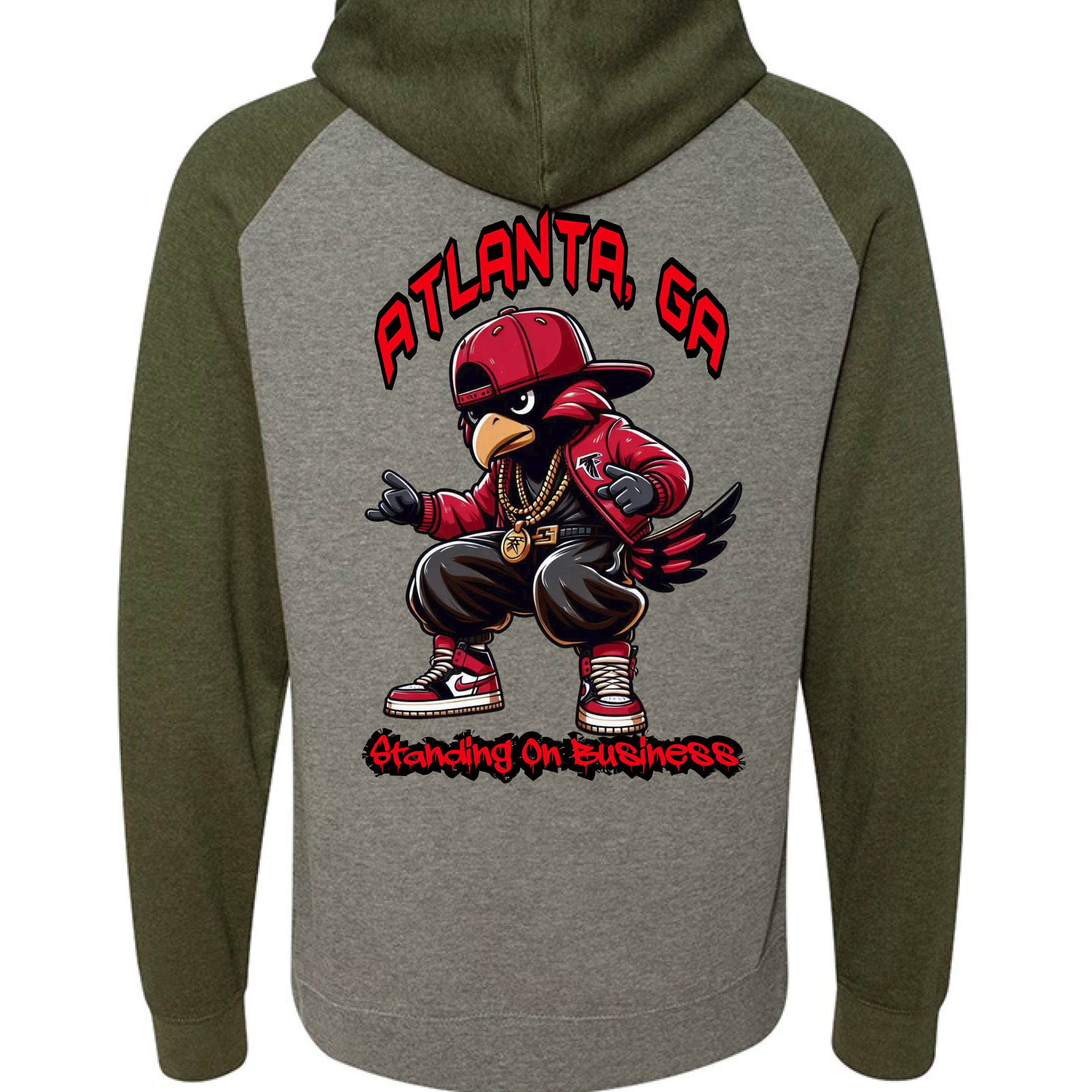 Gunmetal Heather/ Army Heather - BACK