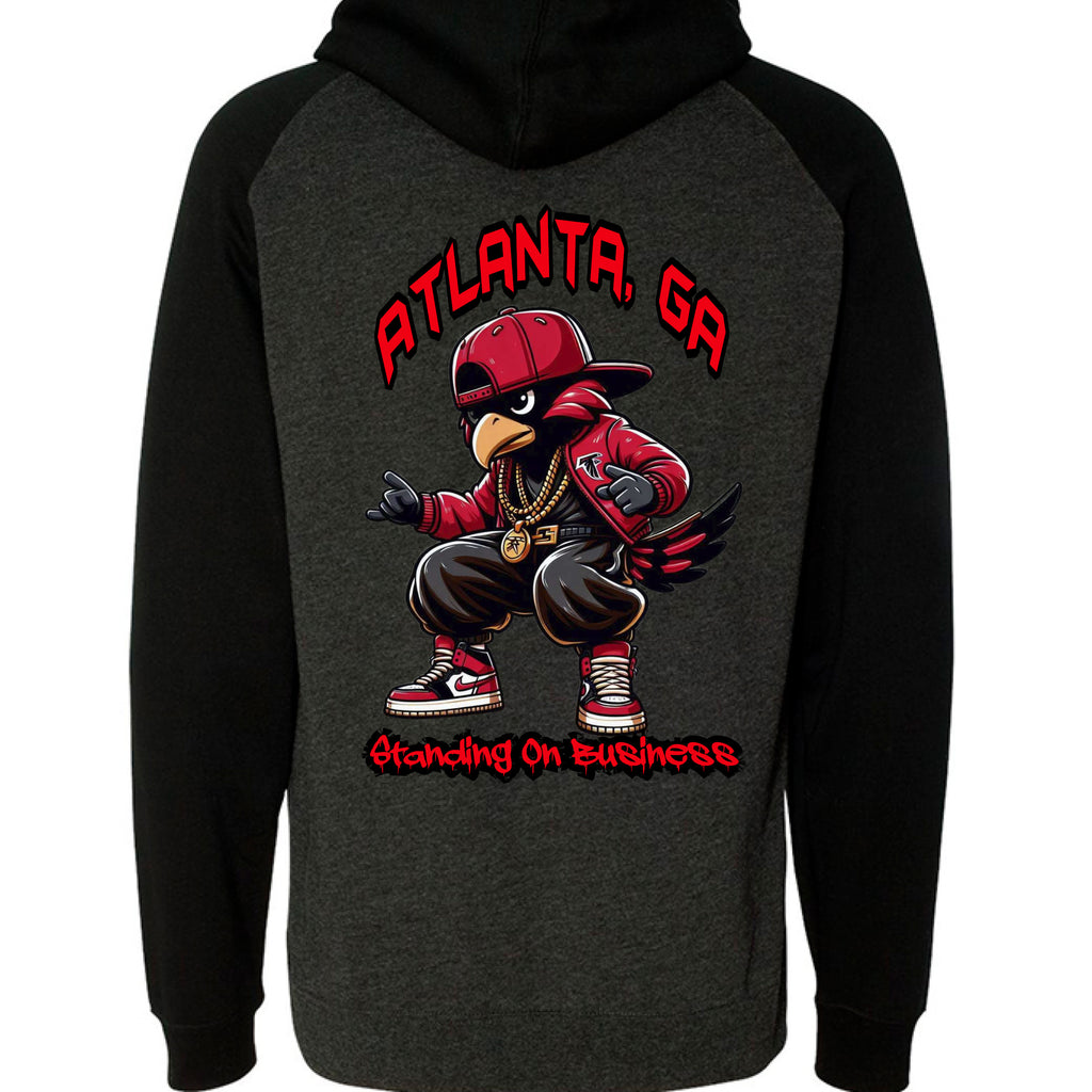 Charcoal Heather/ Black - BACK