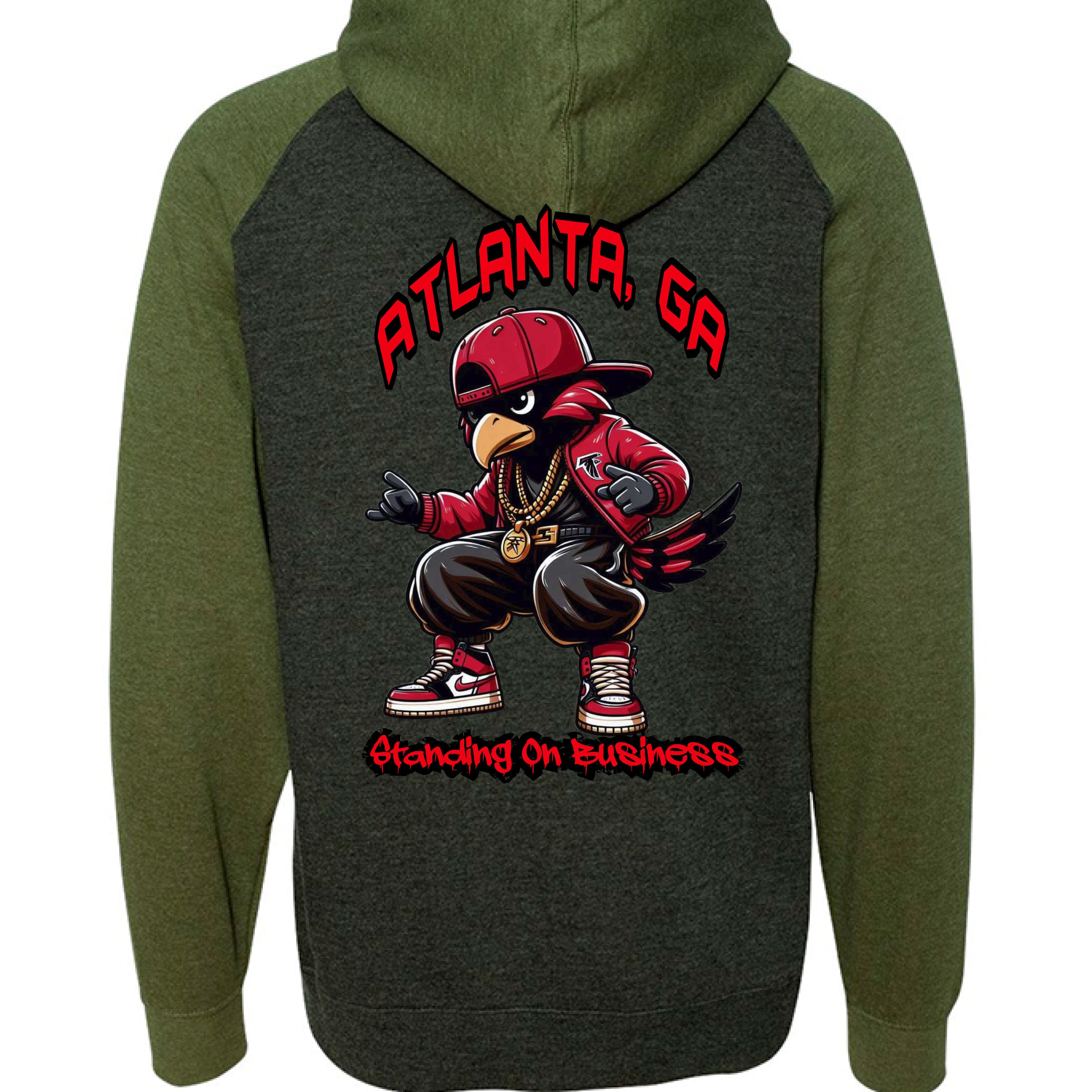 Charcoal Heather/ Army Heather - BACK