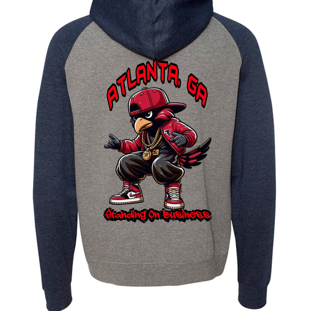 Gunmetal Heather/ Classic Navy Heather - BACK